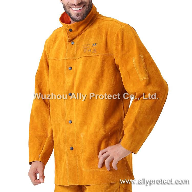AP-2130 Golden Leather Welding Jacket